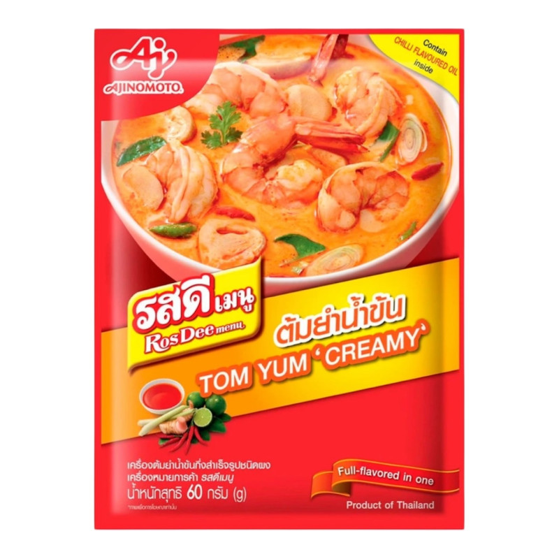 "ROS DEE" Tom Yum Creamy (60 grams) - รสดี ต้มยำน้ำข้น