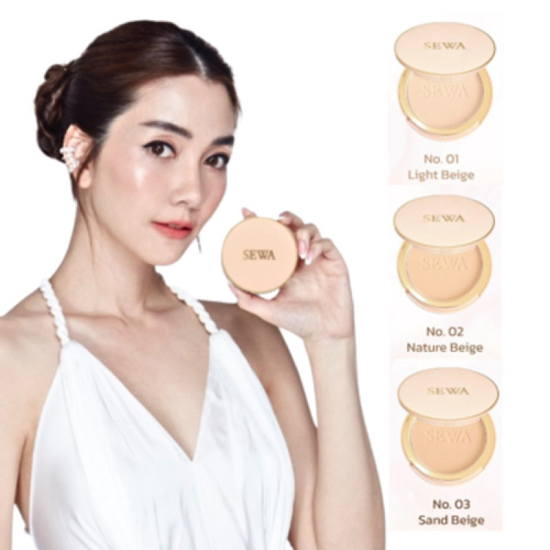 "SEWA" Primer powder mixed with foundation "NO.3 SAND BEIGE  (10 grams) - SEWA