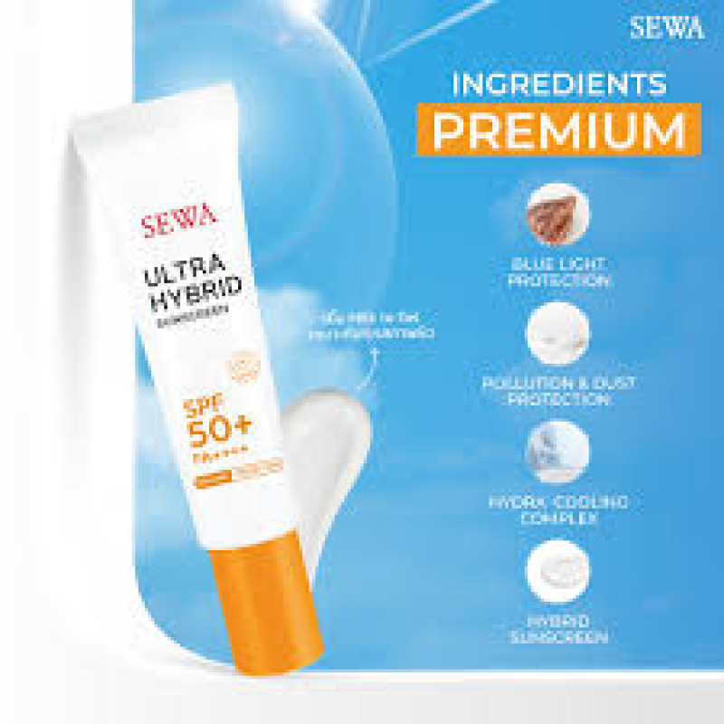 "SEWA" Ultra Hybrid Sunscreen SPF50+ PA++++