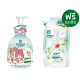 "SHOKUBUTSU Monogatari" Whipped Foaming Bath MONO LEAF (Bottle 450 ml + Refill 450 ml) -โชกุบุสซึ