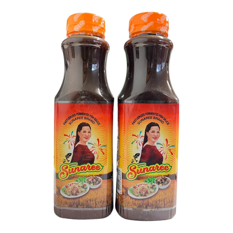 "SUNAREE" Fermented Fish Sauce  (2 bottles x 350 ml.) Free SHIPPING - สุนารี ปลาร้า