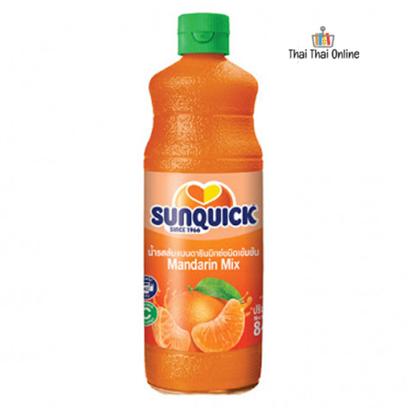 "SUNQUICK" Concentrated Mandarin Flavoured Drink (Big Bottle 840 ml.) - ซันควิก "SUNQUICK" Concentrated Mandarin Flavoured Drink (Big Bottle 840 ml.) - ซันควิก