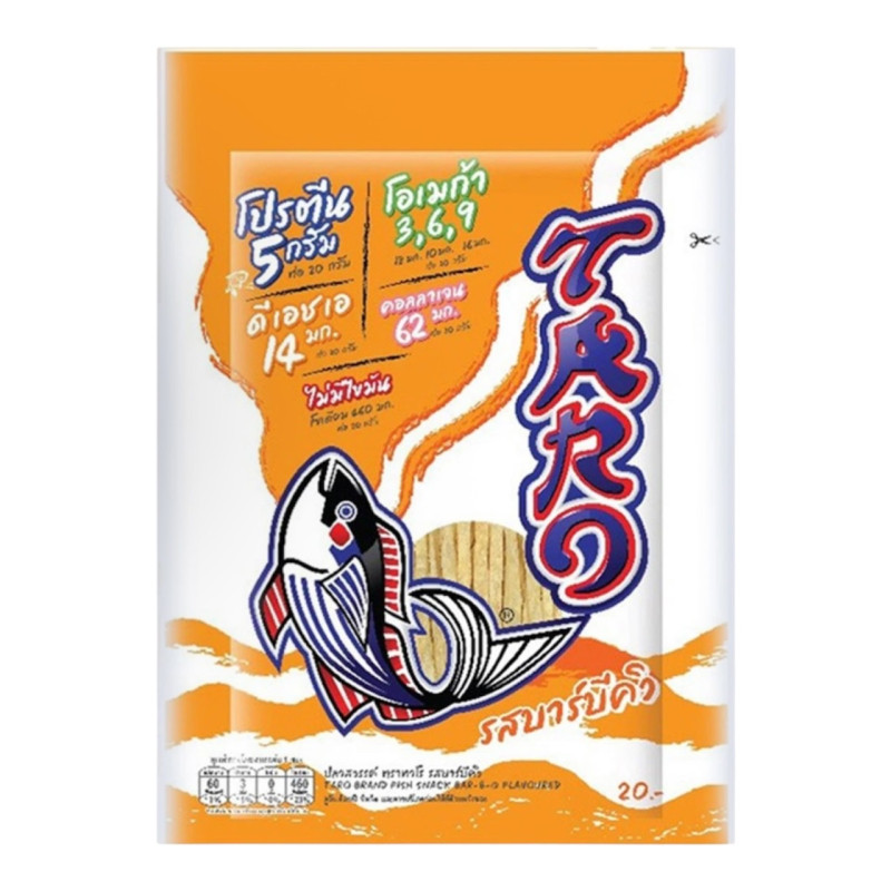 "TARO" Fish Snack BAR-B-Q Flavoured (20 grams) - ทาโร่ รสบาร์บีคิว