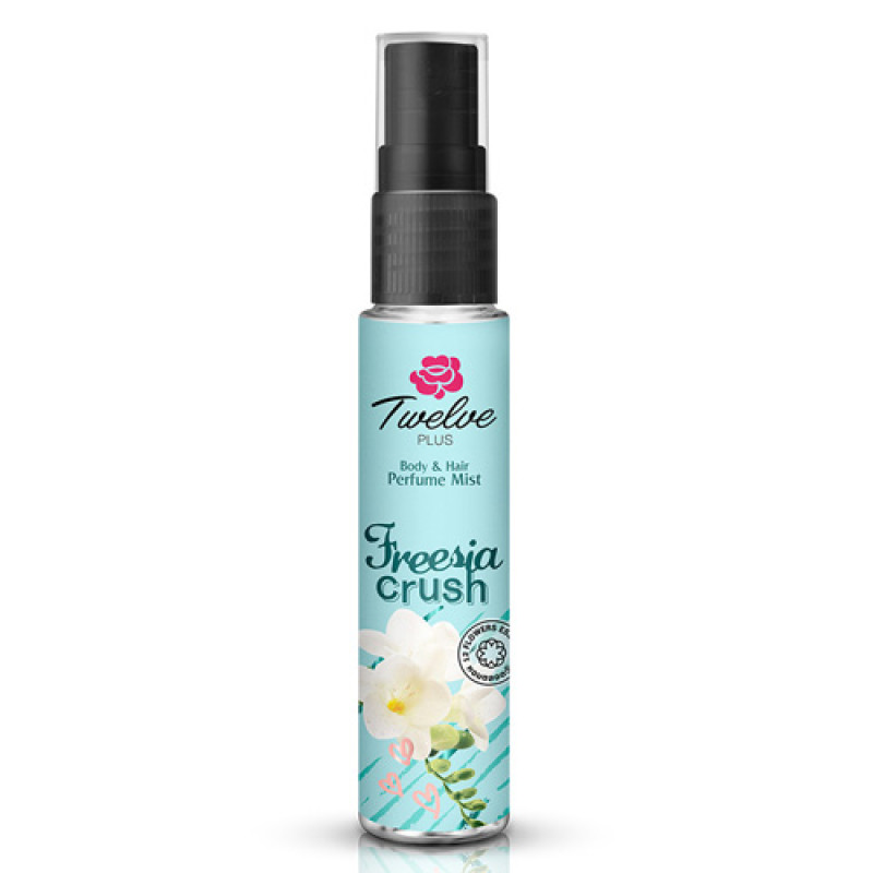 "TWELVE PLUS" Body and Hair Perfume Mist "FREESIA CRUSH" (25 ml.) - ทเวลฟ์ พลัส