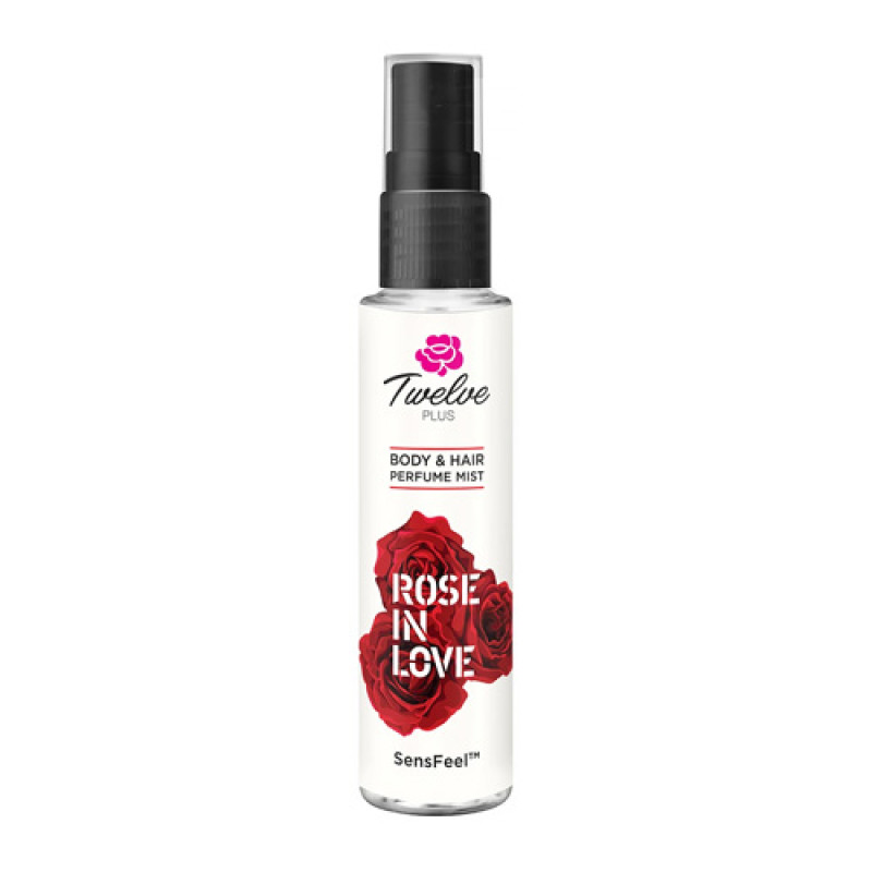"TWELVE PLUS" Body and Hair Perfume Mist "ROSE in LOVE" (25 ml.) - ทเวลฟ์ พลัส"