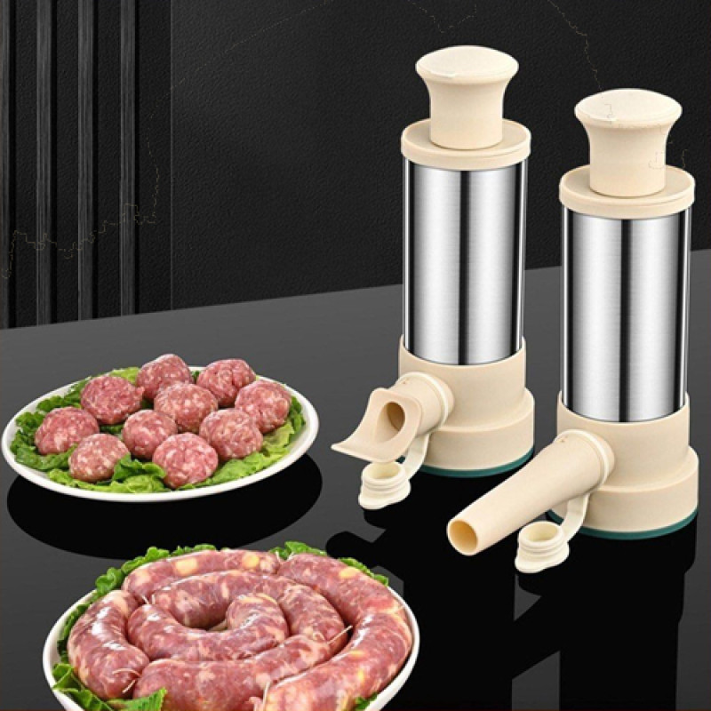 "NO BRAND" Stainless Steel Sausage Syringe Machine (1 Set)