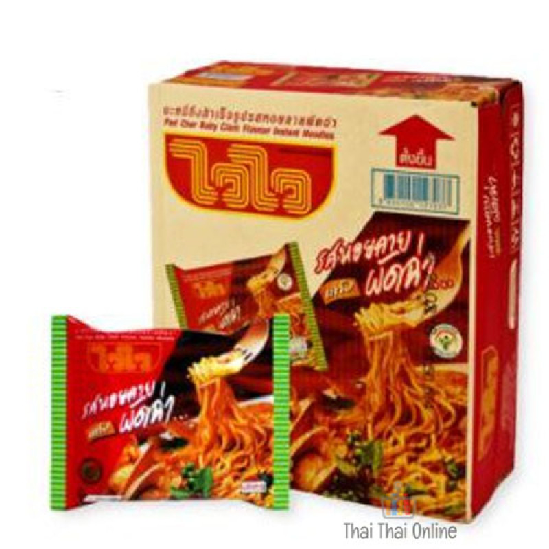 "WAI WAI" Instant Noodles Pad Cha Flavour ( 60 grams x 30 ) - ไวไว