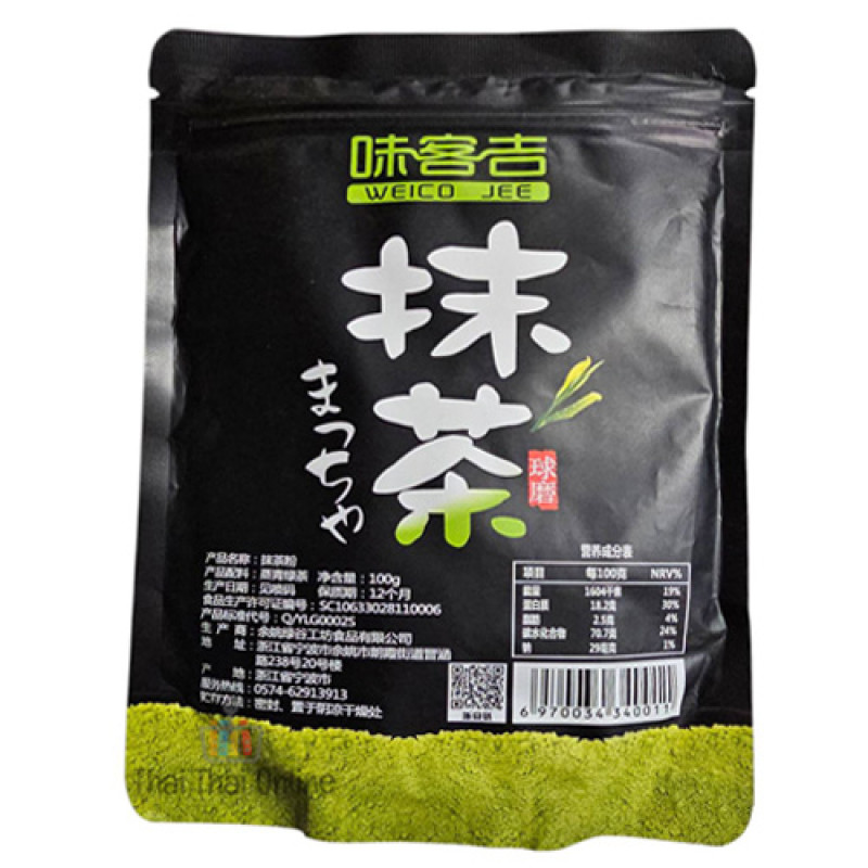 "WEICO JEE" Matcha Green Tea Powder (100 grams)  - ชาเขียวมัทฉะ