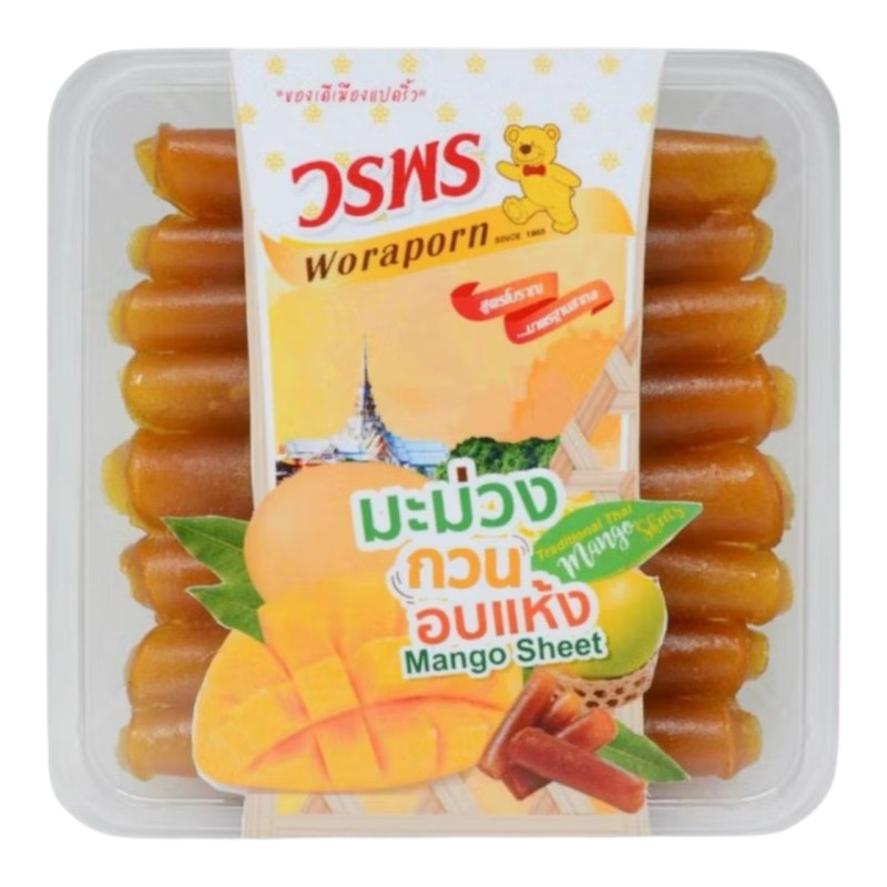 "WORAPORN" Mango Sheet (120 grams) - "วรพร" มะม่วงกวน