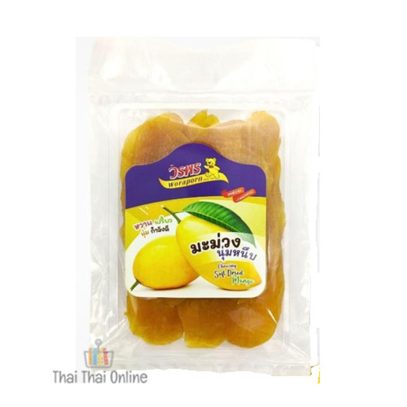 "WORAPORN" Chewing Soft Dried Mango (120 grams) - มะม่วง